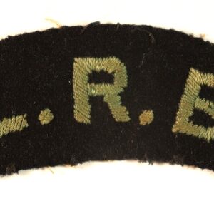 5th CITY OF LONDON BTTN. - L.R.B. (LONDON RIFLE BRIGADE) WW1 Embroidered Shoulder Title Badge ---  Lot No. 6766