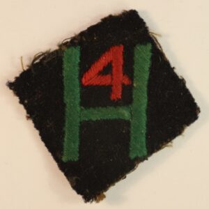 76th (HIGHLAND) FIELD REGIMENT R.A. Serving with 3rd Division WW2 Embroidered Formation Sign Badge - SCARCE  --- Lot No. 6731