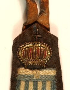 BRITISH MILITARY MISSION TO GREECE Bullion Formation Sign Badge ---  Lot No. 6782
