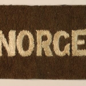 NORGE - Free Norwegian Forces WW2 Shoulder Title Badge - SCARCE ---  Lot No. 6800