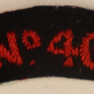 No. 46 - ROYAL MARINES COMMANDO WW2 Embroidered Shoulder Title Badge ---  Lot No. 6750