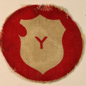 YORKSHIRE COUNTY DIVISION WW2 Printed Cloth Formation Sign Badge - CALICO PRINTERS  --- Lot No. 6810