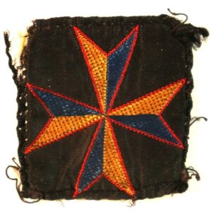 10th HEAVY ANTI-AIRCRAFT BRIGADE (MALTA) R.A. WW2 Woven Formation Sign Badge - BROUGH, NICHOLSON & HALL ---  Lot No. 6816