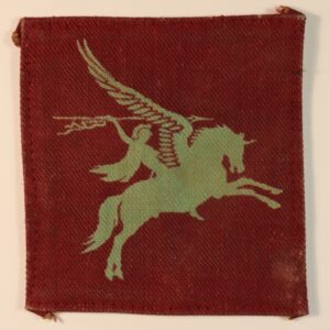 1st & 6th AIRBORNE DIVISIONS WW2 Printed Cloth Formation Sign Badge - CALICO PRINTERS ---  Lot No. 6811
