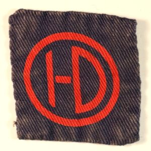 51st HIGHLAND DIVISION WW2 Printed Cloth Formation Sign Badge - CALICO PRINTERS --- Lot No. 6820