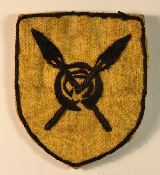 82nd (WEST AFRICAN) Division WW2 Embroidered Cloth Formation Sign Badge — Lot No. 6822