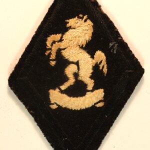 97th (KENT YEOMANRY) FIELD REGIMENT WW2 Embroidered Formation Sign Badge  --- Lot No. 6823