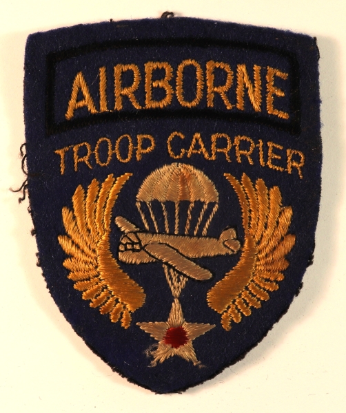 AIRBORNE TROOP CARRIER U.S. WW2 Formation Sign Badge – BRITISH MADE — Lot No. 6826