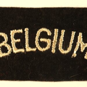 BELGIUM - R.A.F. WW2 Embroidered Nationality Shoulder Title Badge  ---  Lot No. 6829