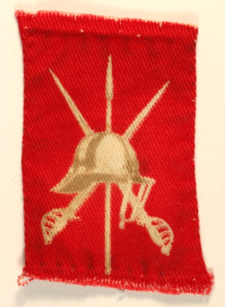 EAST CENTRAL DISTRICT WW2 Printed Formation Sign Badge – CALICO PRINTERS — Lot No. 6832