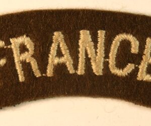 FRANCE Free Forces WW2 Unofficial Embroidered Felt Shoulder Title Badge - SCARCE ---  Lot No. 6833