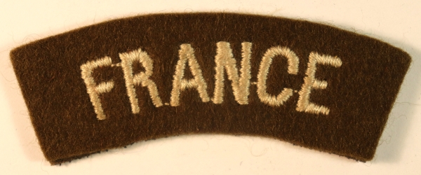 FRANCE Free Forces WW2 Unofficial Embroidered Felt Shoulder Title Badge – SCARCE — Lot No. 6833