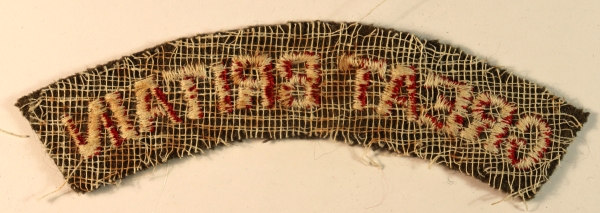 GREAT BRITAIN – WW2 Scarce Unofficial Embroidered Nationality Shoulder Title Badge – SERIFS — Lot No. 6834 - Image 3