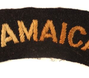 JAMAICA - R.A.F. WW2 Embroidered Nationality Shoulder Title Badge  ---  Lot No. 6836