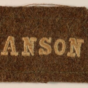ANSON Battalion - ROYAL NAVAL DIVISION WW1 Embroidered Shoulder Title Badge - RARE ---  Lot No. 6661/SS1A