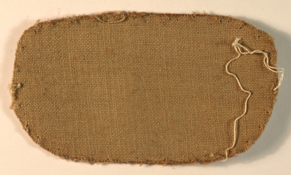 R.A.F. Wireless Operator WW2 Khaki Drill Printed Cloth Arm Badge – CALICO PRINTERS — Lot No. 6847 - Image 3