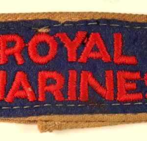 ROYAL MARINES KD Slip-on Shoulder Title Badge  ---  Lot No. 6852