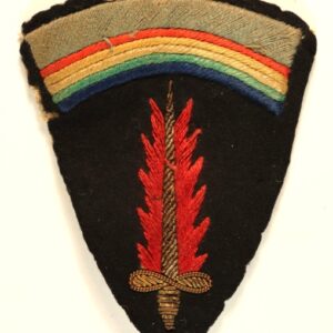 S.H.A.E.F. WW2 British Made Bullion Embroidered Felt Formation Sign Badge --- Lot No. 6853