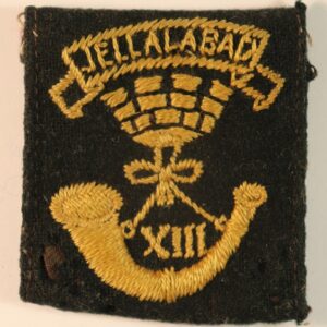 SOMERSET L.I. Embroidered Felt Pugaree Flash Badge (India 1893 to 1908) - SCARCE --- Lot No. 6704