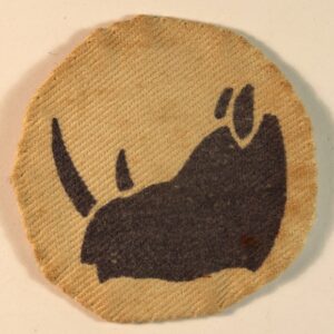 11th East African Division WW2 Printed Formation Sign Badge - 1st Pattern - CALICO PRINTERS ---  Lot No. 6870