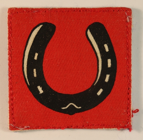 13th INFANTRY DIVISION WW2 Printed Cloth Formation Sign Badge — Lot No. 6871