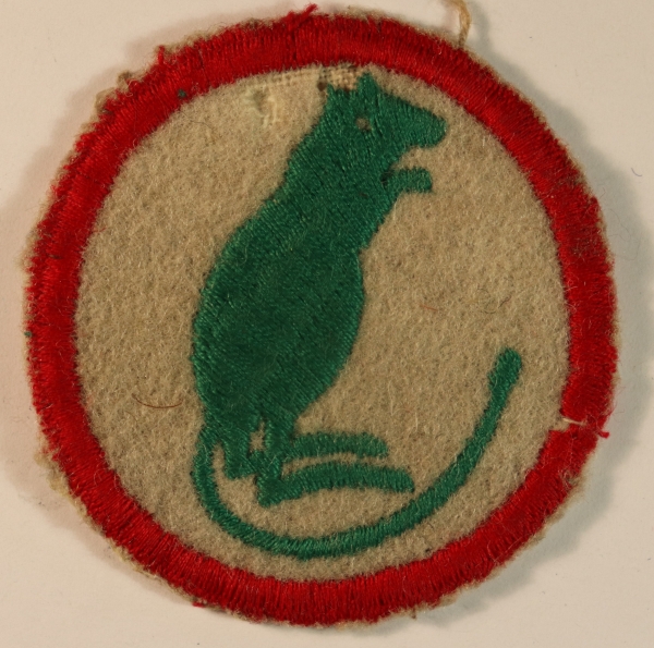 7th ARMOURED BRIGADE WW2 Embroidered Felt Formation Sign Badge — Lot No. 6866