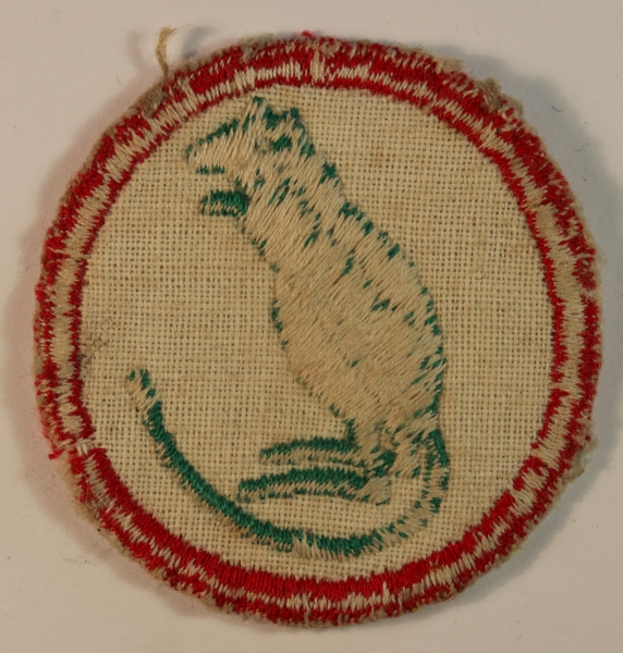 7th ARMOURED BRIGADE WW2 Embroidered Felt Formation Sign Badge — Lot No. 6866 - Image 3