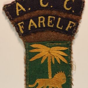 A.C.C./FARELF/SINGAPORE DISTRICT Embroidered Formation Sign & Shoulder Title Badges Combination - SCARCE---  Lot No. 6883
