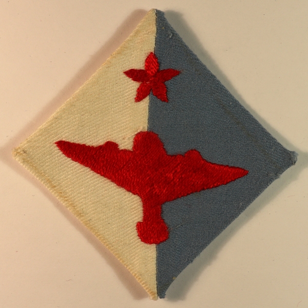 INDIAN AIR FORMATION SIGNALS WW2 Embroidered Cloth Formation Sign Badge — Lot No. 6891