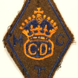 M.T.C. - MECHANISED TRANSPORT CORPS WW2 Variant Embroidered Arm Badge - SCARCE ---  Lot No. 6893