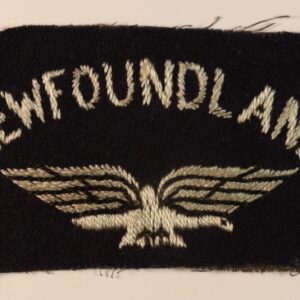 NEWFOUNDLAND/Eagle WW2 R.A.F. Embroidered Nationality Shoulder Title Badge ---  Lot No. 6894