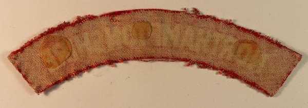 NORTHAMPTONSHIRE WW2 Printed Shoulder Title Badge – CALICO PRINTERS — Lot No. 6897 - Image 3