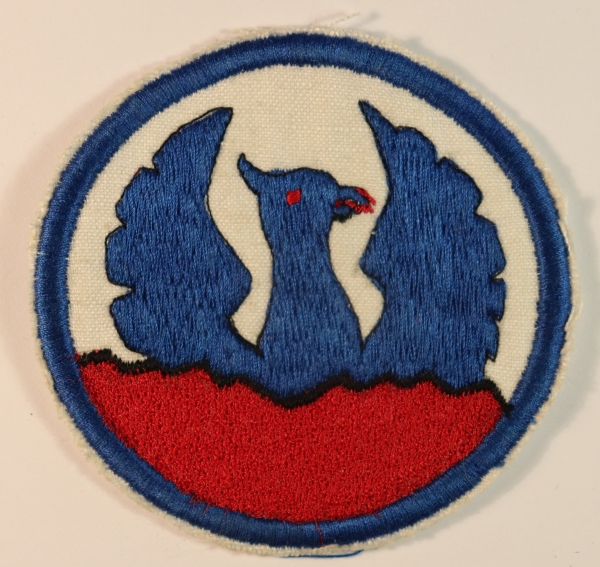 S.A.C.S.E.A. – Supreme Allied Command South East Asia WW2 Embroidered Formation Sign Badge – VARIANT — Lot No. 6903