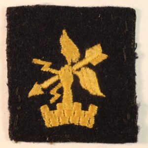 TYNE ELECTRICAL ENGINEERS WW2 Embroidered Formation Sign Badge ---  Lot No. 6907