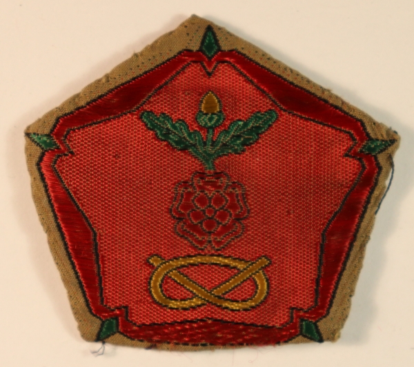 WEST LANCASHIRE DISTRICT WW2 Formation Sign Badge – BROUGH, NICHOLSON & HALL — Lot No. 6910