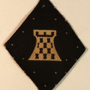 11th CORPS - XI CORPS WW2 Printed Formation Sign Badge -- CALICO PRINTERS  --- Lot No. 6971
