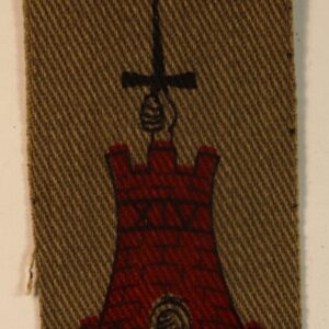 14th HAYLE BATTALION, CORNWALL Home Guard WW2 Printed Formation Sign Badge - SCARCE - CALICO PRINTERS ---  Lot No. 6924
