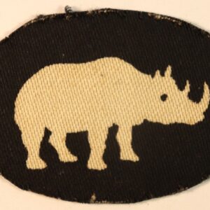 1st ARMOURED DIVISION WW2 Printed Formation Sign Badge - CALICO PRINTERS ---  Lot No. 6913