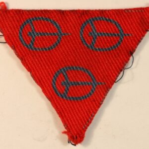 4th ANTI-AIRCRAFT Division WW2 Printed Formation Sign Badge - CALICO PRINTERS ---  Lot No. 6964