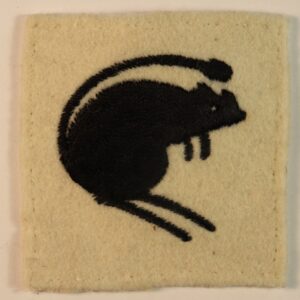 4th ARMOURED BRIGADE WW2 Embroidered Felt Formation Sign Badge  ---  Lot No. 6965
