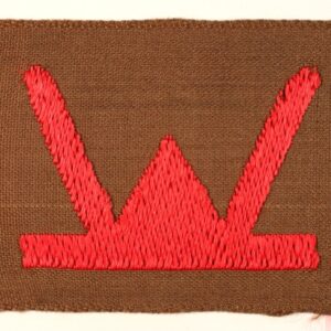 53rd Welch Division WW2 Woven Formation Sign Badge   ---  Lot No. 6976
