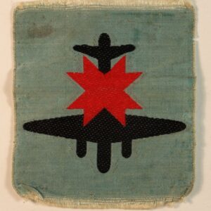 8th ANTI-AIRCRAFT Division WW2 Woven Silk Formation Sign Badge - BROUGH, NICHOLSON & HALL  ---  Lot No. 6967