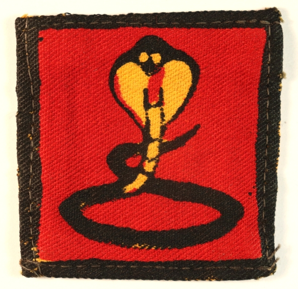 NAGPUR DISTRICT WW2 Printed Cloth Formation Sign Badge — Lot No. 6991