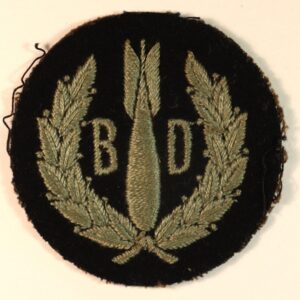 R.A.F. BOMB DISPOSAL - AMO A69 1941 WW2 Embroidered Arm Badge  ---  Lot No. 6995