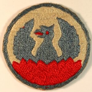 S.A.C.S.E.A. - Supreme Allied Command South East Asia WW2 Embroidered Formation Sign Badge - VARIANT ---  Lot No. 7005