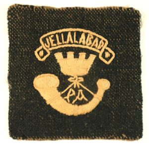 SOMERSET L.I. WW1 Embroidered Pugaree Flash Badge (India) - SCARCE --- Lot No. 7006
