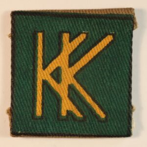 49th INDEPENDENT INFANTRY BRIGADE Printed Formation Sign Badge - CALICO PRINTERS ---  Lot No. 6819